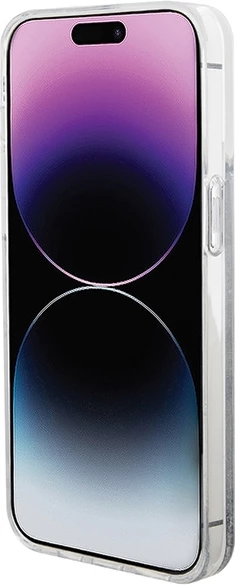 Ovitek za telefon z glavo Hello Kitty in tekočimi bleščicami za iPhone 15 Pro Max, srebrn