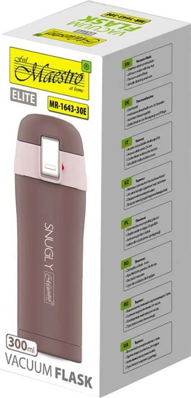 Termovka 300 ml Feel-Maestro SNUGLY MR-1643-30E, rjava
