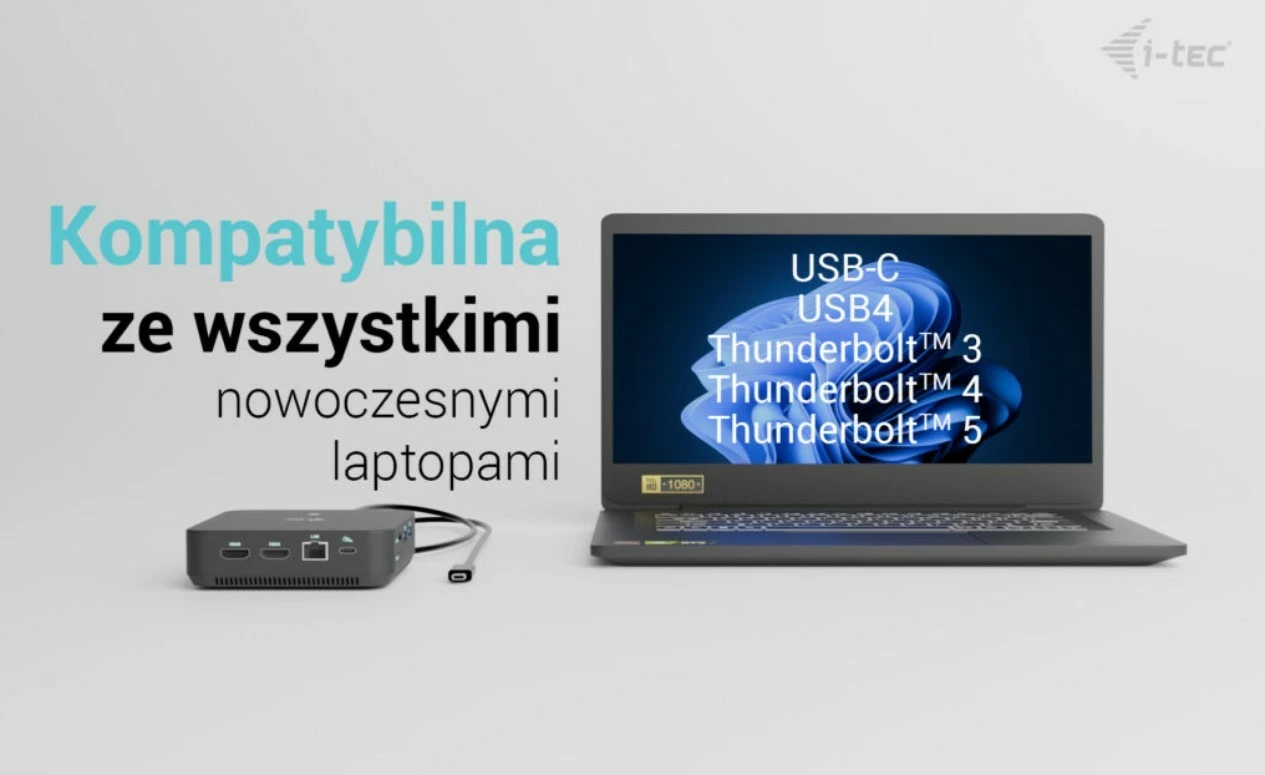 Docking računalniško ohišje i-tec C31TRIPLEVIDEODPPRO, 100 W Power Delivery, 2x HDMI, 1x DisplayPort, 6x USB, LAN, črno
