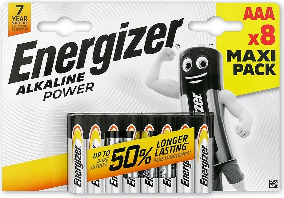 Baterije AAA Alkaline Power, Energizer, 8 kosov, blister pakiranje