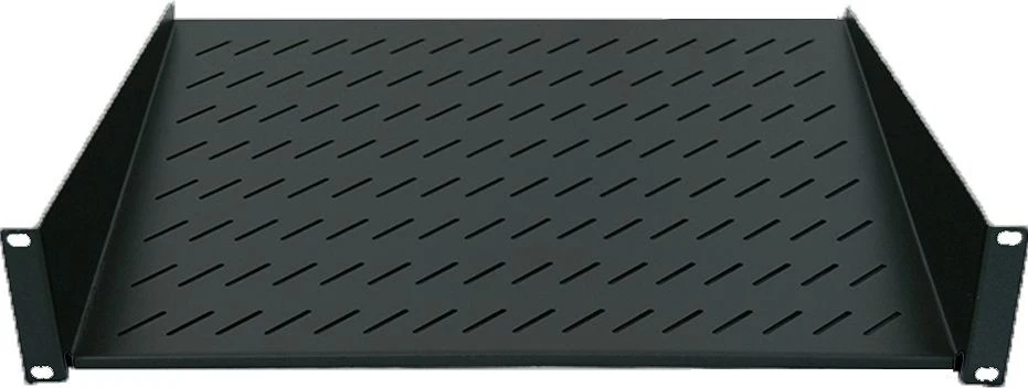 Polica 1U 150 mm za 19" ohišje, Intellinet, z 2 pritrdilnima točkama, črna