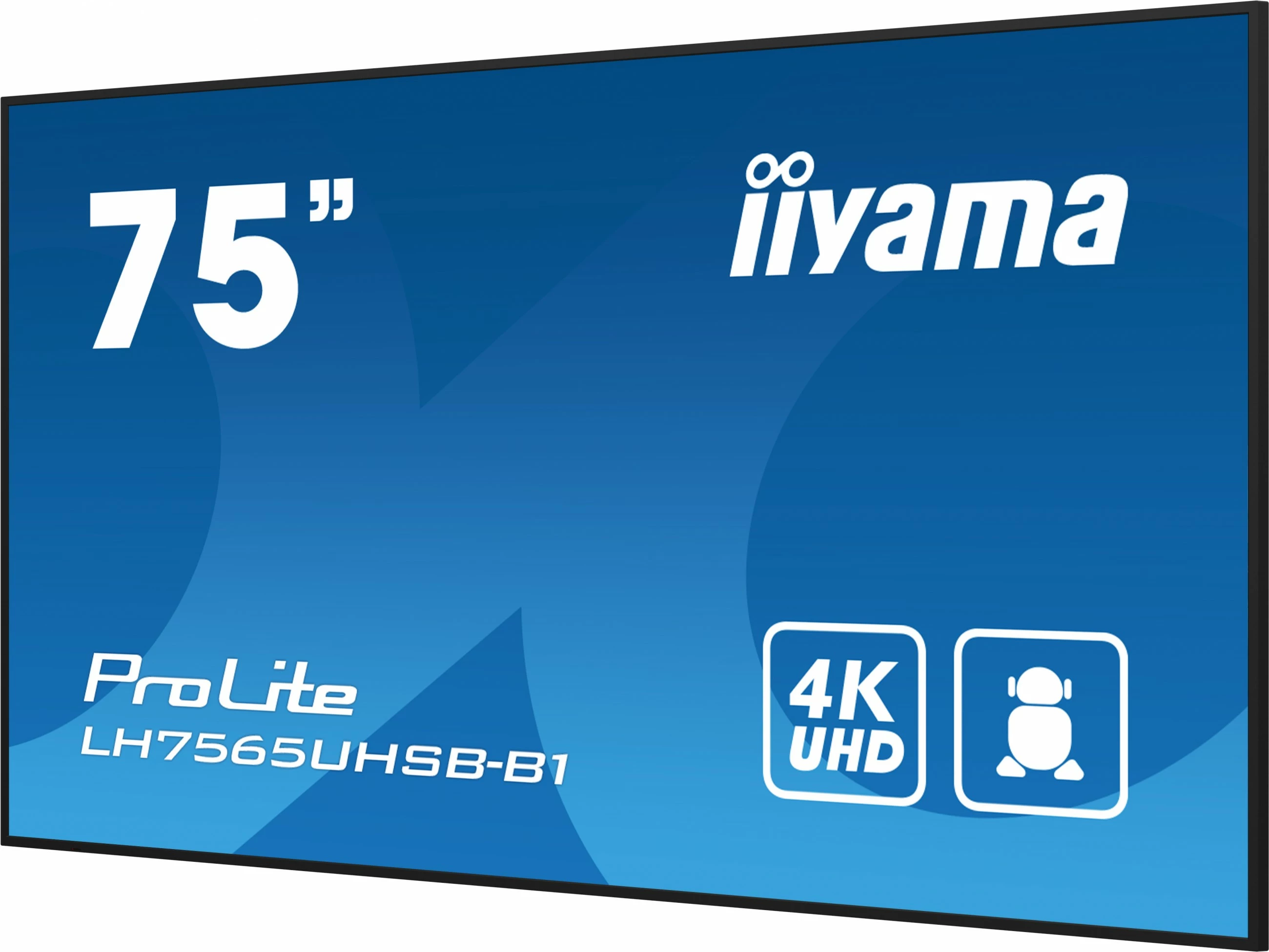 Profesionalni 75-palčni 4K Ultra HD LED monitor, Wi‑Fi, črn iiyama ProLite LH7565UHSB-B1