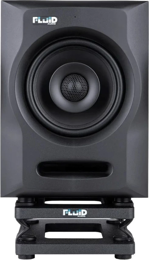 Stojala za studijske zvočnike Fluid Audio DS5, 4–5 in, plastika, črna, set 2 kosa