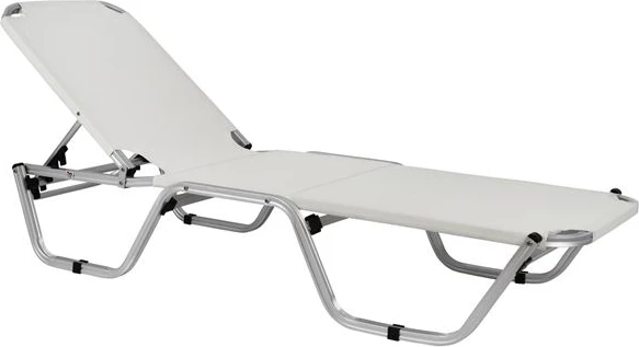 Profesionalno ležalnik iz aluminija FH5071.03 bel 195x53-60x30 cm