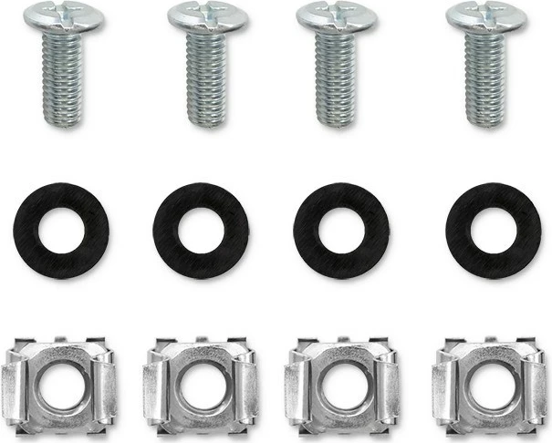 Patch panel za 19'' rack, 24 vrat, 1U, UTP, črn Qoltec 54516