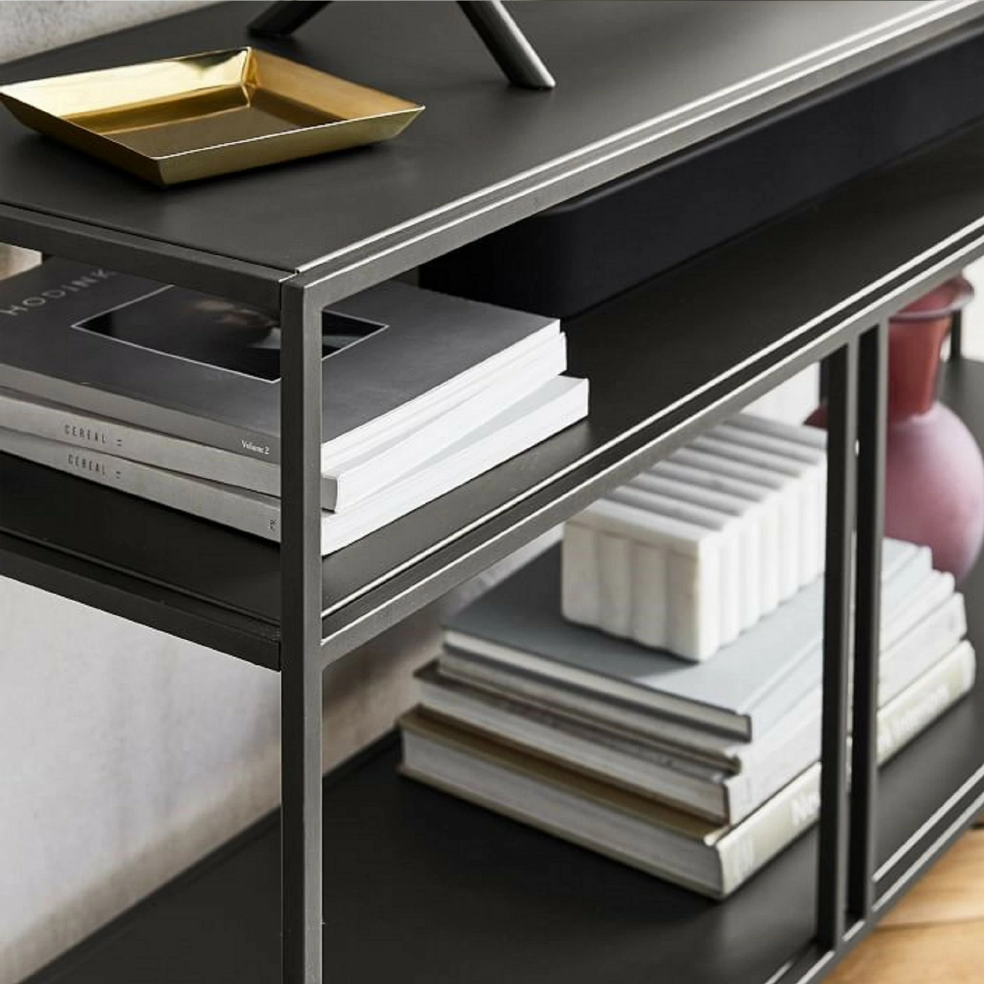 Elegantna stranica Hanah Home Venedik, črna