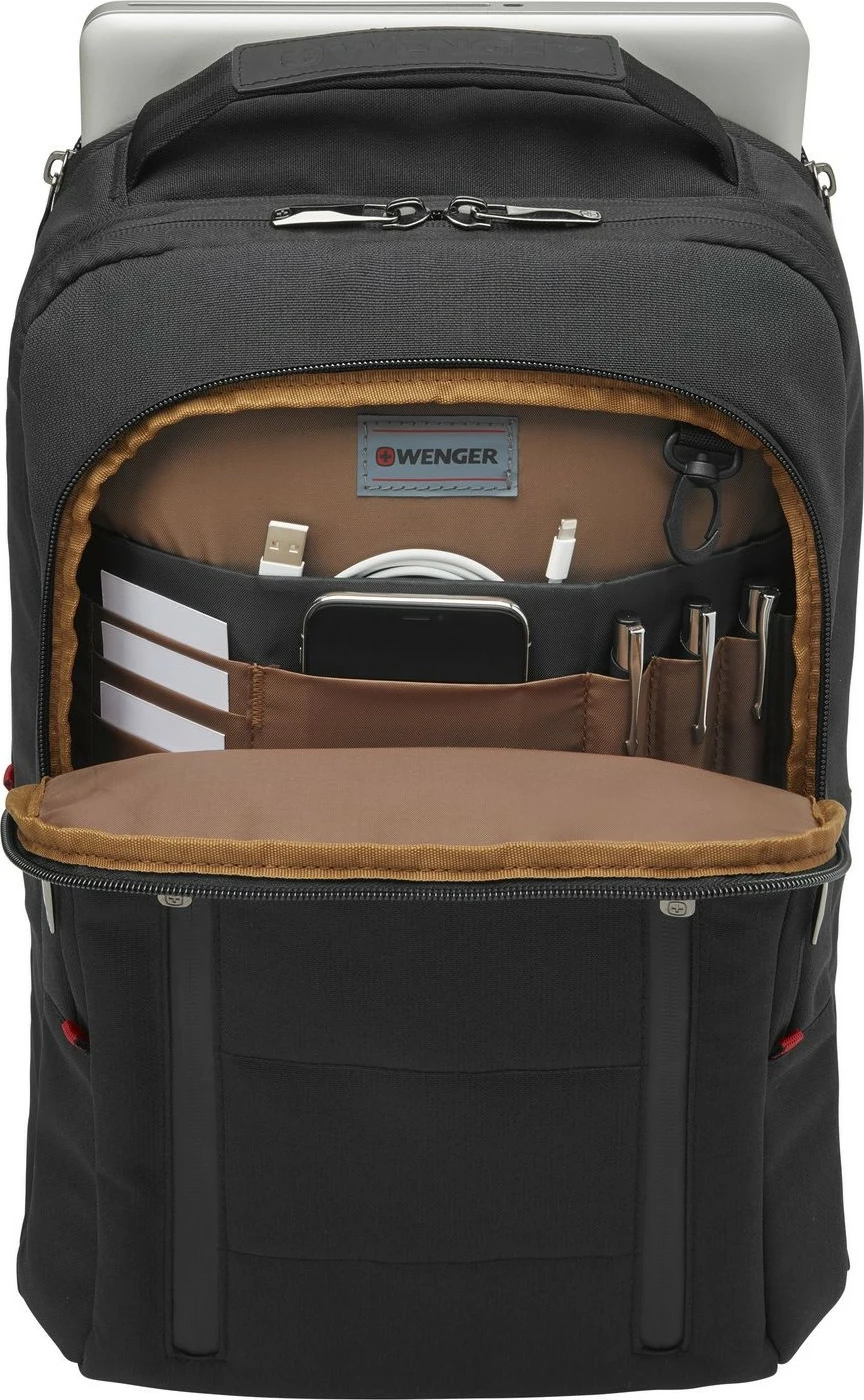 Nahrbtnik City Traveler Carry-On, 16-palčni, žep za 12-palčno tablico, črn, Wenger