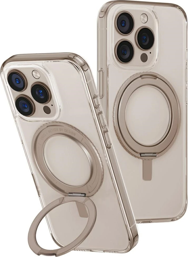 Ovitek za telefon Swivix 360 Kickstand UNIQ za iPhone 16 Pro, zlat