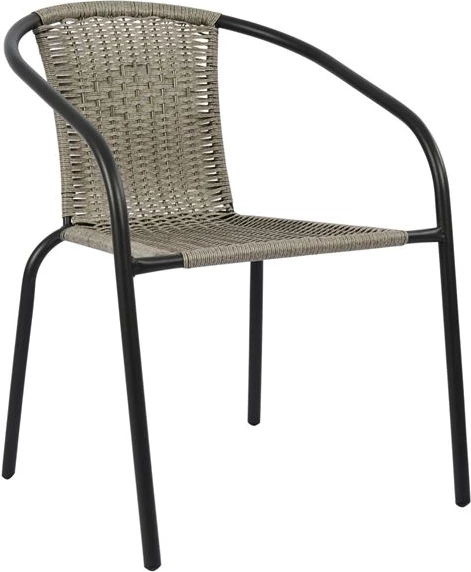 Set jedilne mize 3 kosi s mizo in stoli v barvi kamelje sive FH5180.01