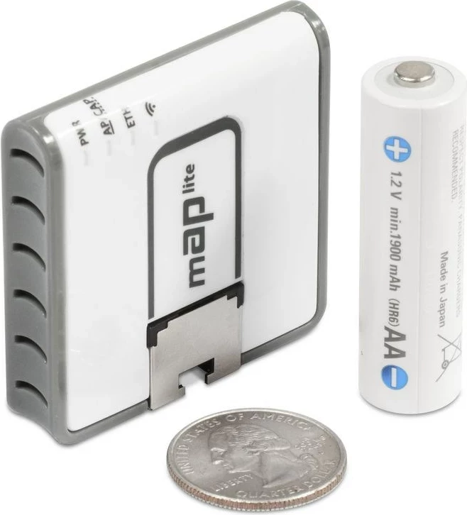 Router MikroTik mAP lite, Power over Ethernet, bel