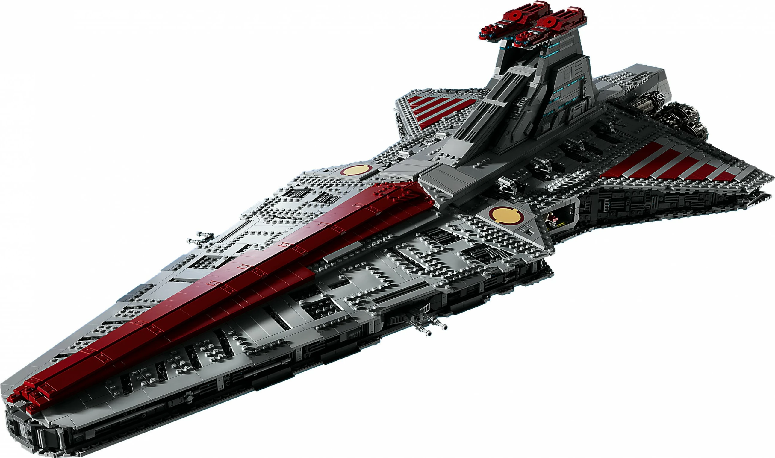 Velik, podroben model Venator-Class Republic Attack Cruiser LEGO Star Wars, 5.374 delov, večbarven