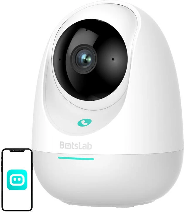 360° Notranja kamera Botslab 2E Pro C213, 3MP, WiFi, vrtljiva, bela