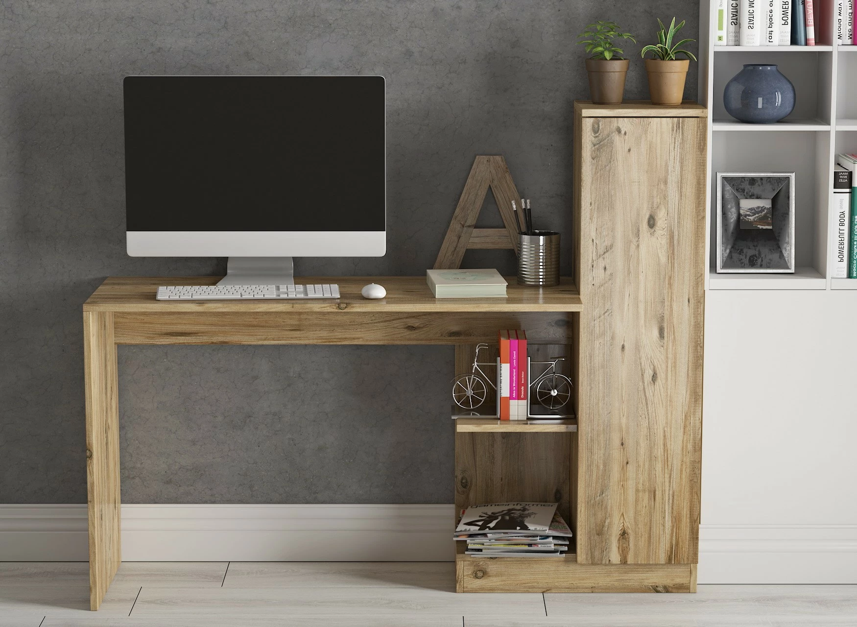 Miza za študij Matilda, Skye Decor, Atlantic Pine