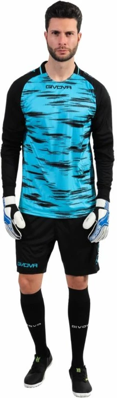Set vratarskih oblačil Givova za moške, črno, modro