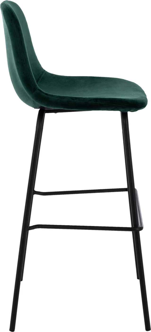 Stol VINCENT FH8579.13 ŽAMET ZELEN IN KOVINSKI OKVIR 56,5x47x106 cm, set 4 kosov