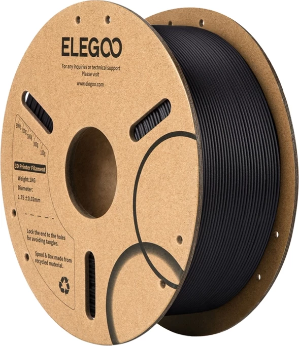 3D filament Elegoo PLA-CF, 1 kg, 1,75 mm, črn