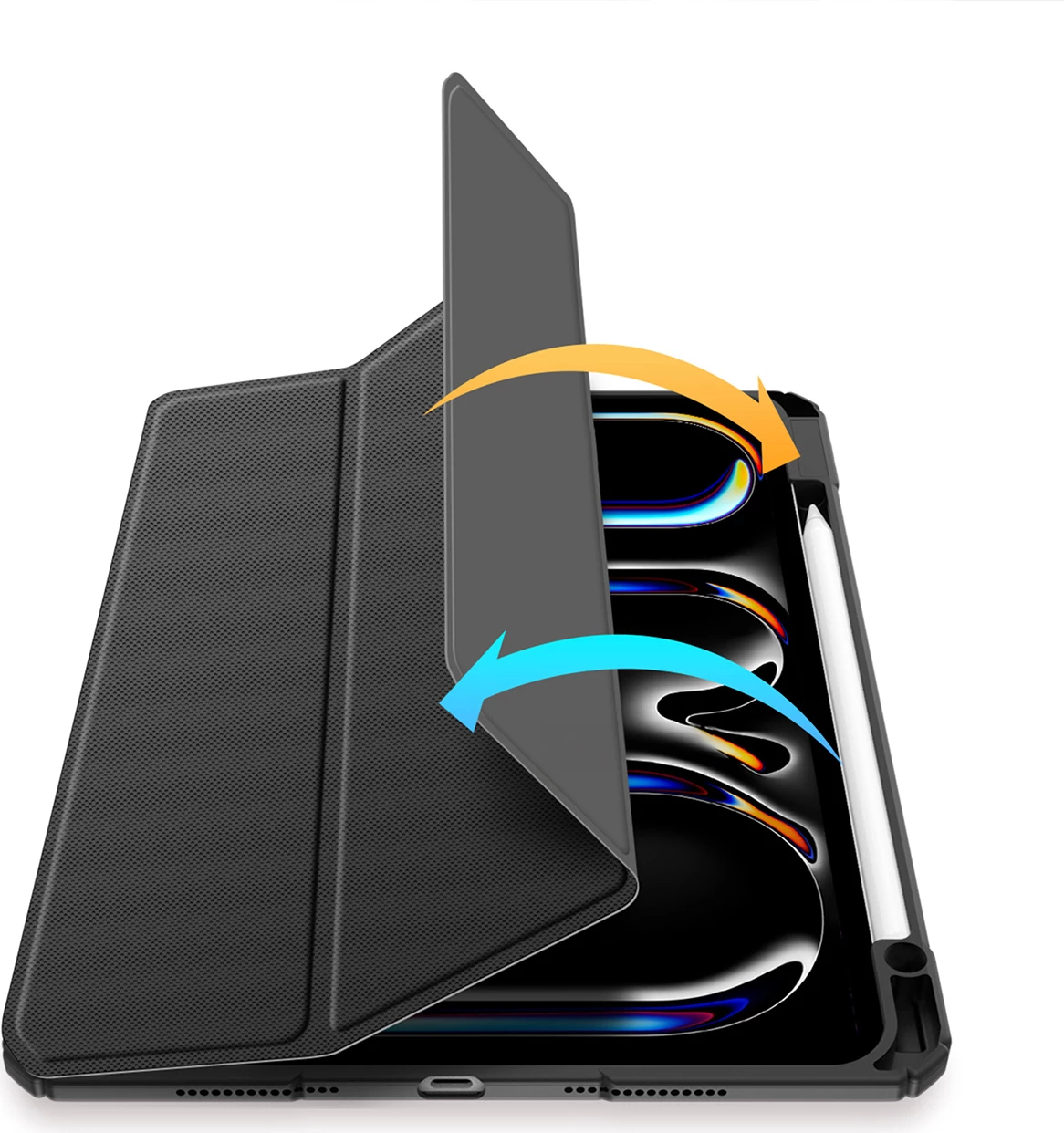 Ovitek za iPad Pro 11\" (2024), s stojalom, Dux Ducis Toby, črn
