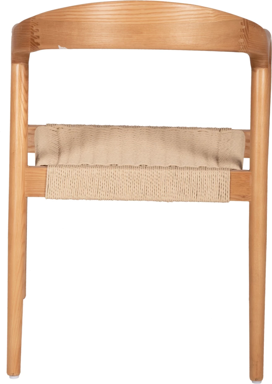 Fotelj FH9874 z okvirjem iz jesena in sedežem iz papirnate vrvi 57x54x78H cm