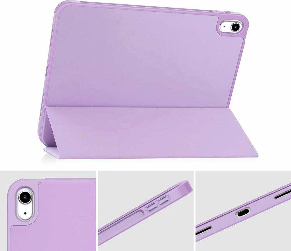 Ovitek za iPad 10.9" (2022) — Tech-Protect SC Pen, silikon, vijoličen