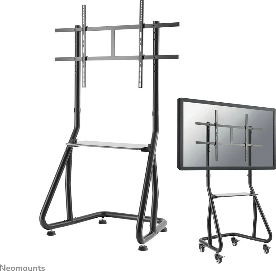 Voziček za TV Neomounts NS-M3800BLACK, za zaslone 60-100 palcev, nastavljiva višina, črna