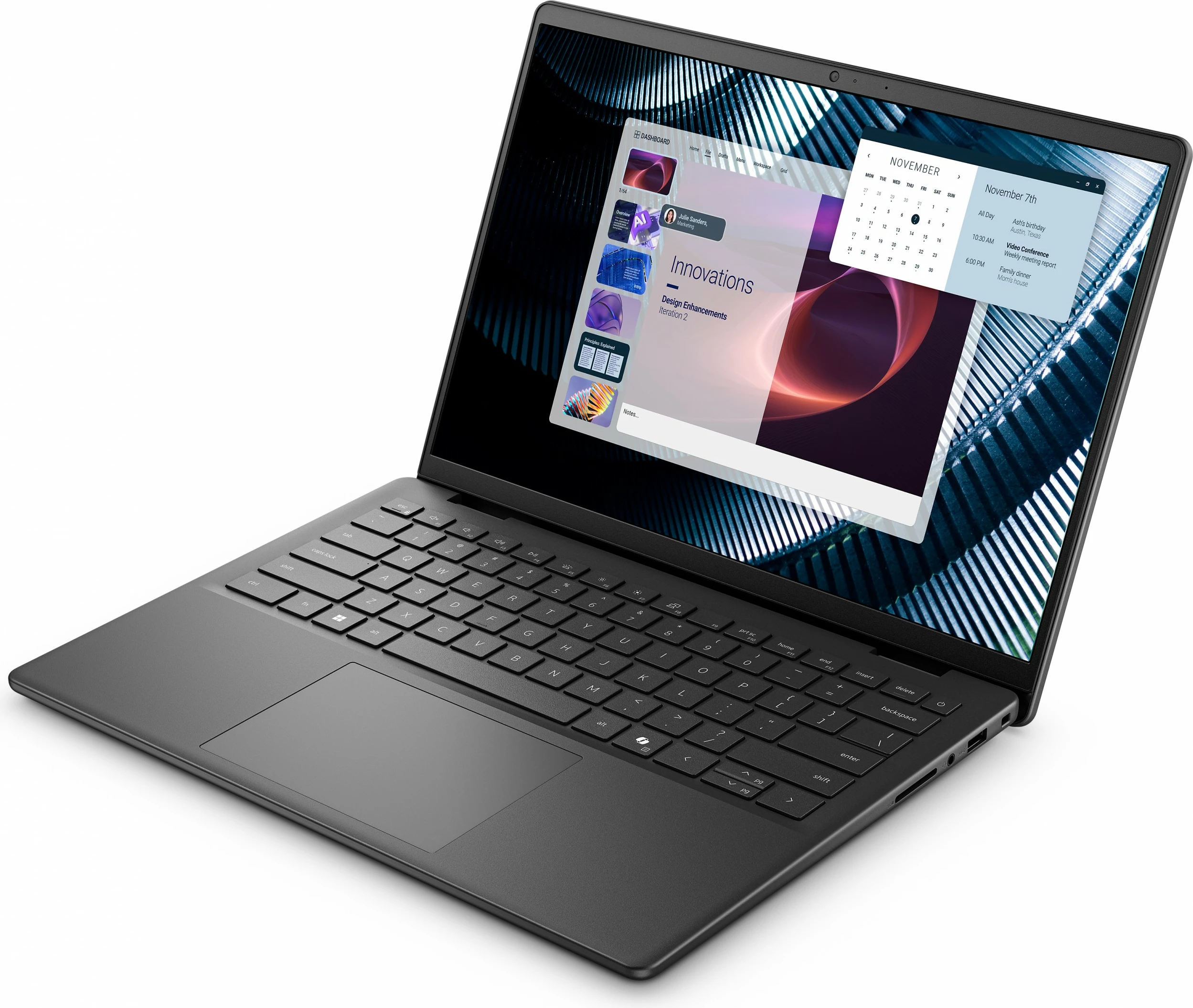 Prenosnik 14" FHD+ Pro Essential Dell PV14250, C7-150U, 16 GB RAM, 1 TB SSD, Windows 11 Pro, črn