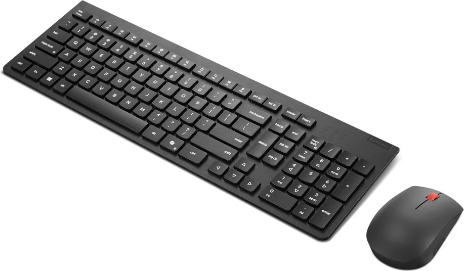 Brezžični komplet tipkovnice in miške Lenovo Essential Wireless Combo Gen2, nemška, črn