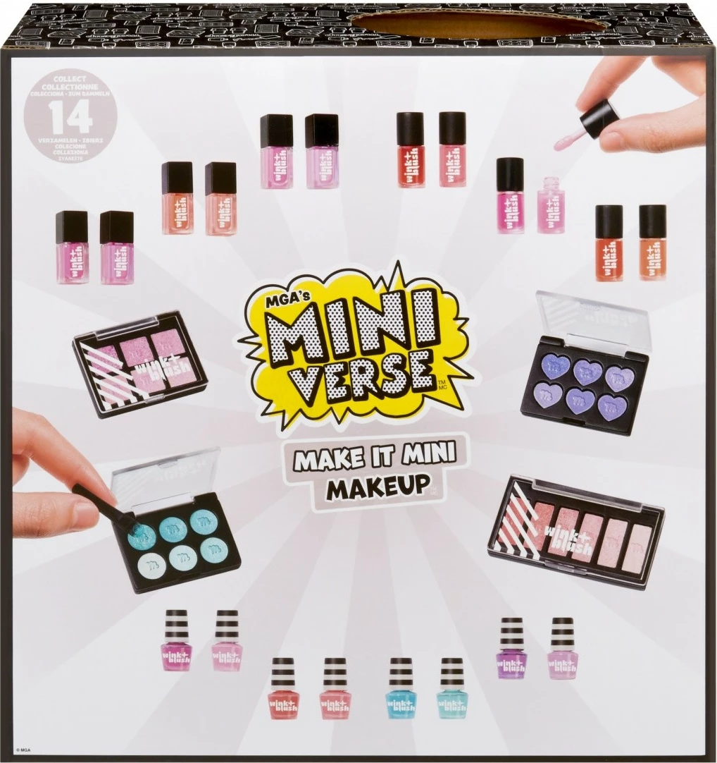 Set zbirateljskih igrač Miniverse Make It Mini Makeup MGA, 15 kos