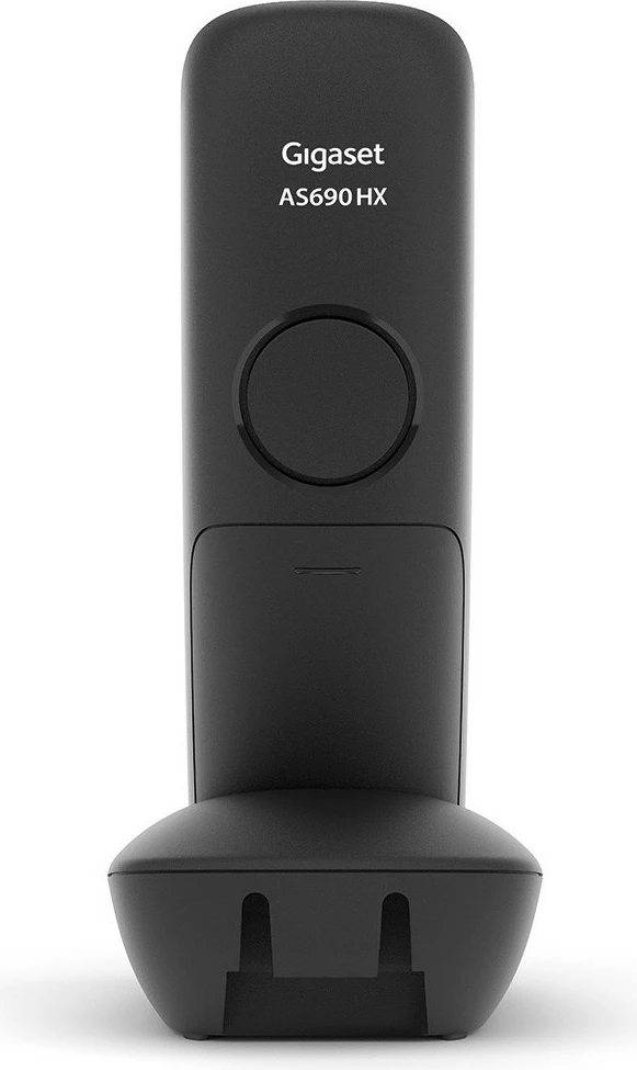 Brezžični telefon Gigaset AS690HX, 150 stikov, zvočnik, ID klica, črn