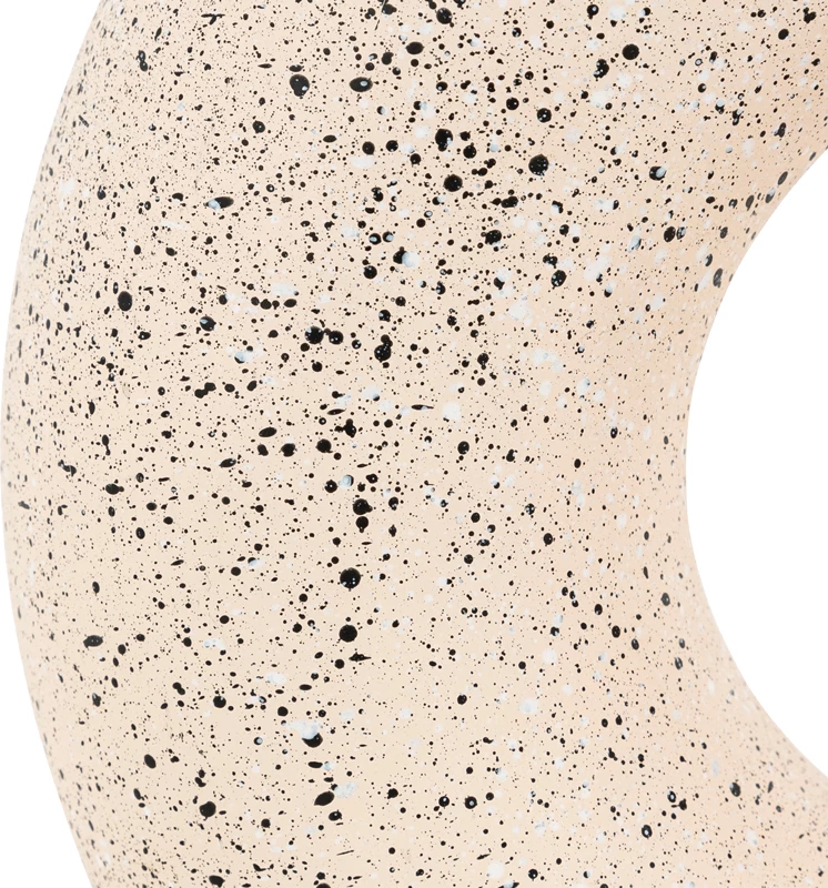 Keramična vaza Circkly, bela-črna, 27x9,5x30 cm