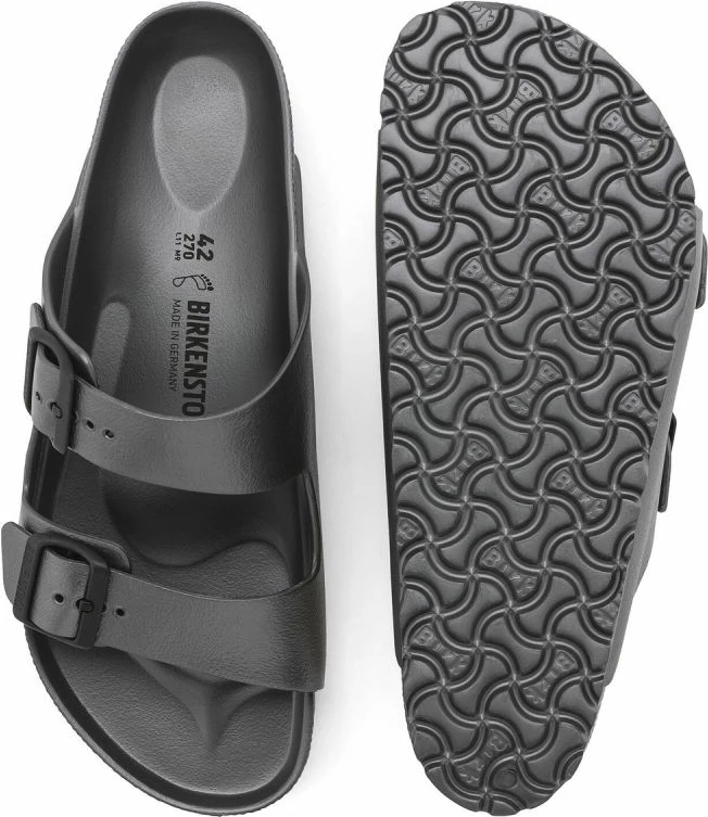 Flip-flopi, grafit — Birkenstock Arizona Eva W 1001498