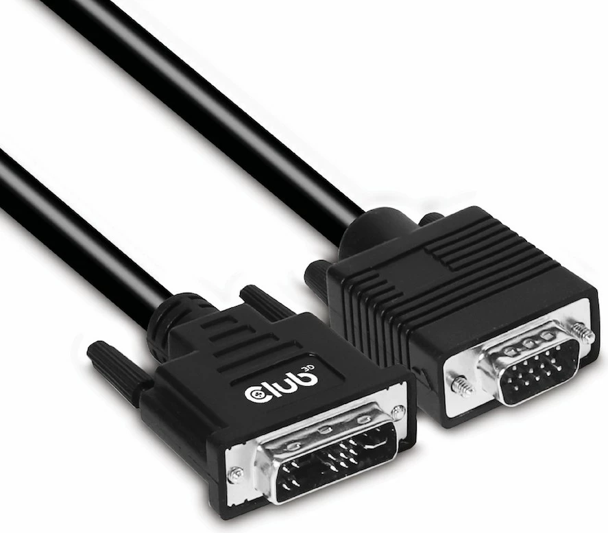 Kabel DVI na VGA Club3D 3 m, črn