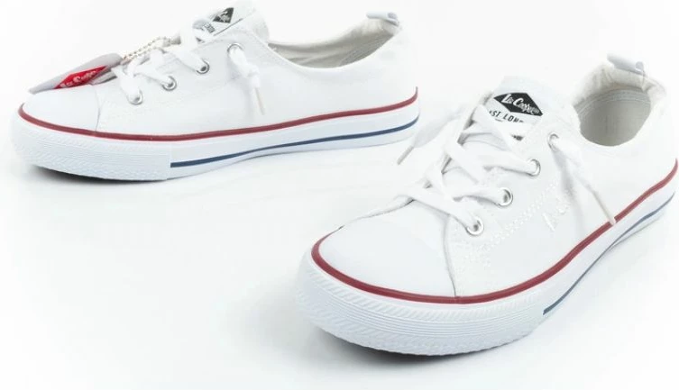 Klasike bele ženske čevlje Lee Cooper