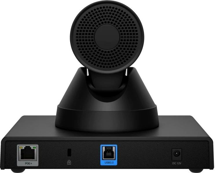 Konferenčna kamera POLY Studio E60, 4K Ultra HD, 12x optični zoom, vgrajen mikrofon, črna