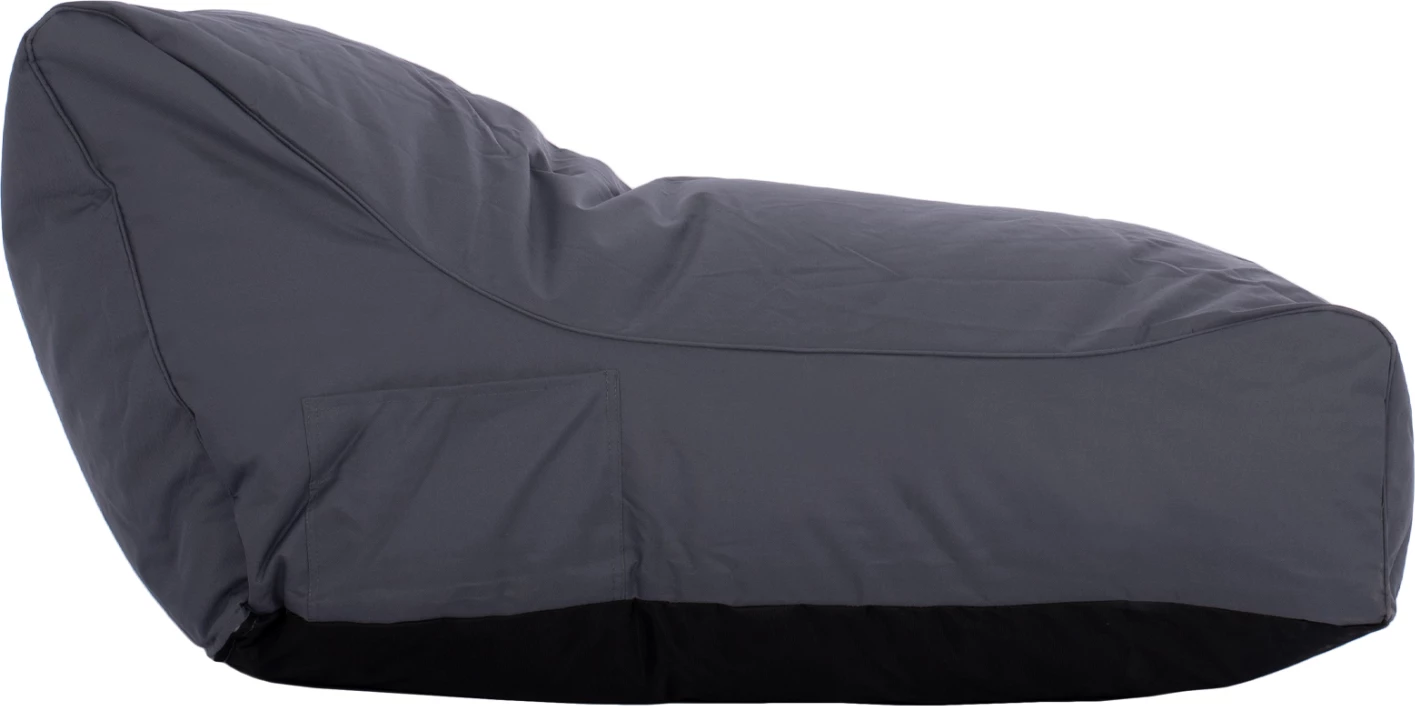 Vodoodporen puf Bloom, siva, 106x70x61 cm