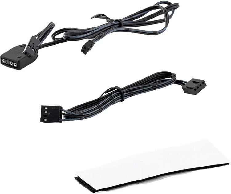 Kontrolna enota za ventilatorje in ARGB, Darkflash RC2, 6x ARGB 5V 3‑pin, 5x PWM, sinhronizacija z matično ploščo, črn