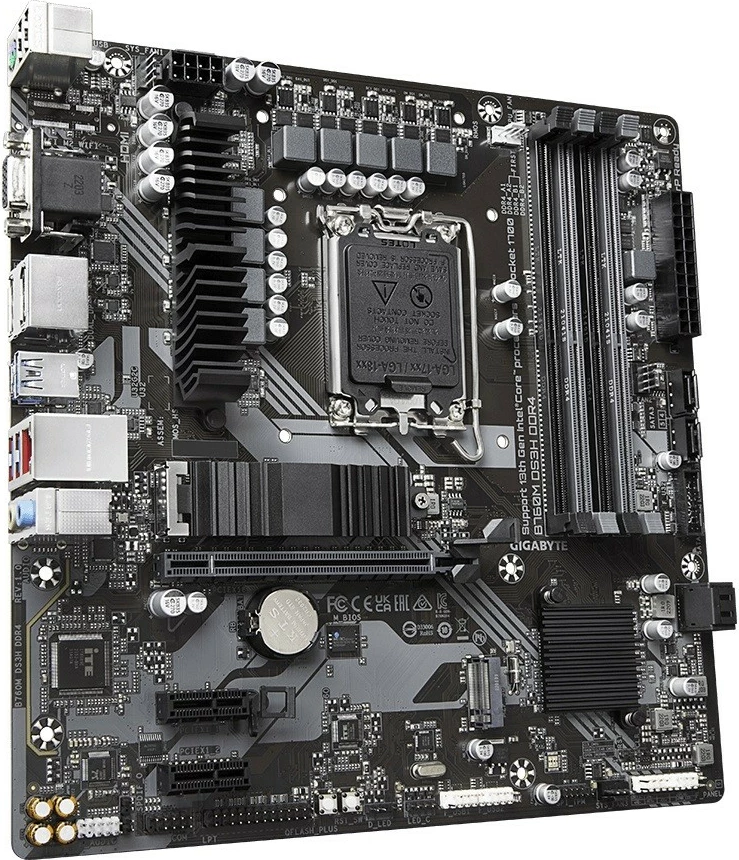Matična plošča Gigabyte B760M DS3H DDR4, LGA1700, micro ATX