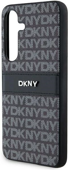 Zaščitni ovitek za Samsung Galaxy S24, DKNY Mono Stripe & Metal Logo, črn
