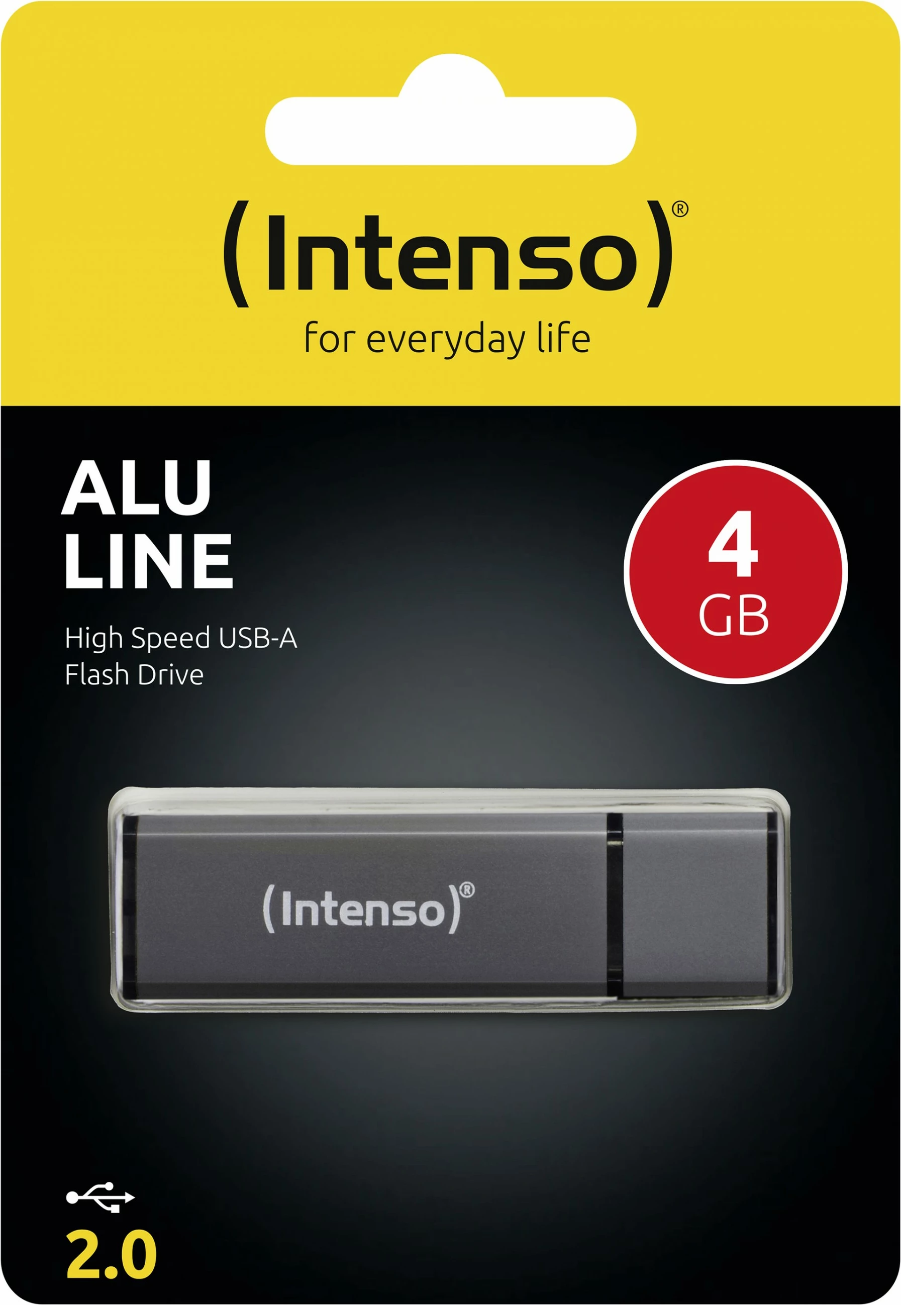 USB za shranjevanje Intenso Alu Line, 4 GB, USB Type-A, 2.0, antracit