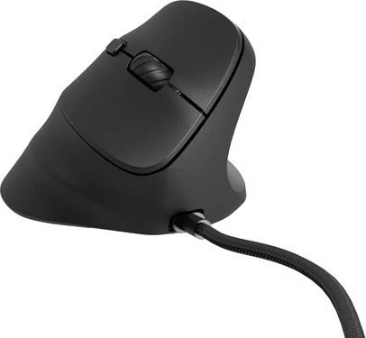 Vertikalna miška Natec Crake 2 Pro, 12800 DPI, 6 gumbov, črna