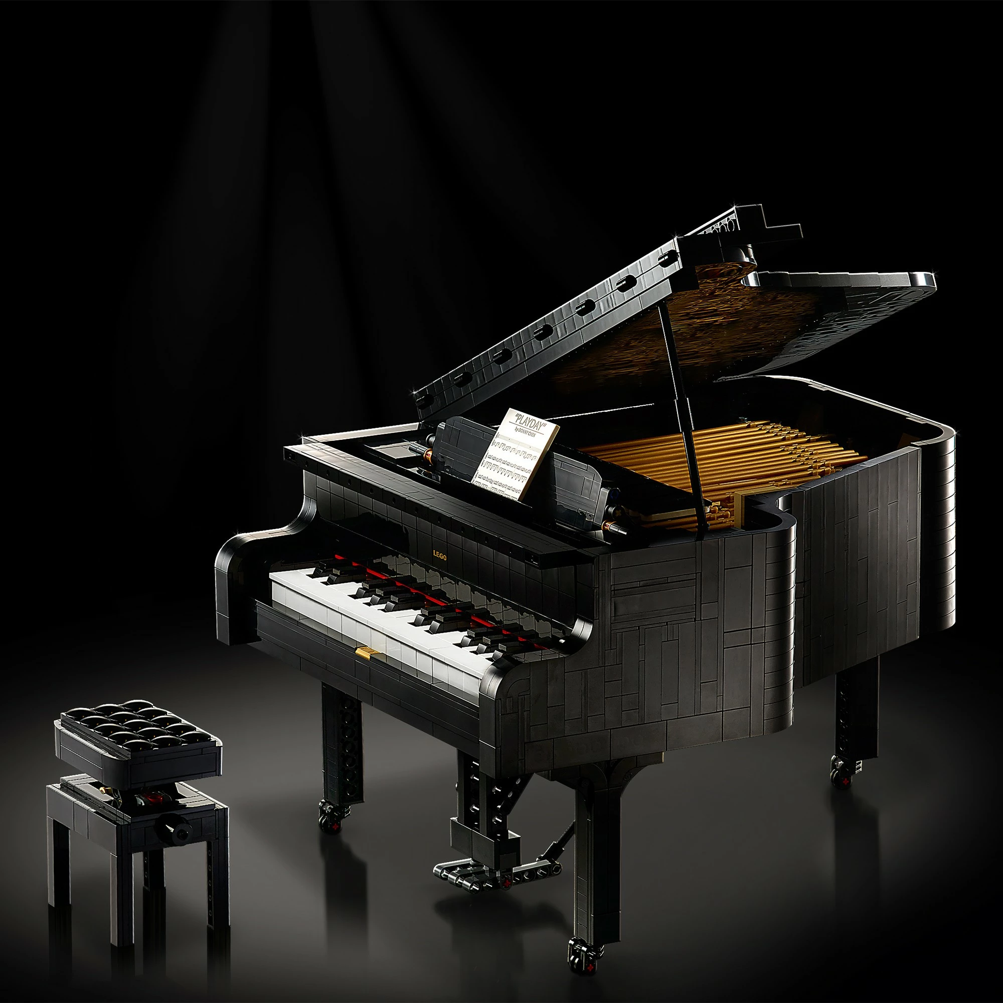 Model koncertnega klavirja LEGO Ideas Grand Piano 21323, 3.662 kosov, večbarven