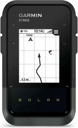 Ročni GPS z sončno polnjenjem Garmin eTrex Solar, 28 MB, črn, siv