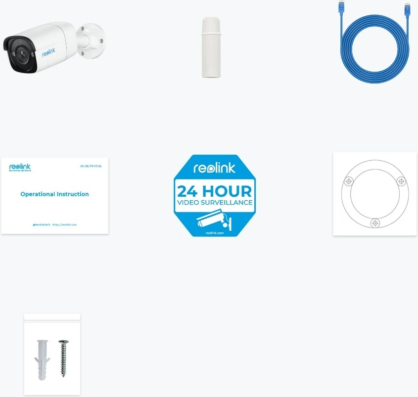 Varnostna kamera Reolink P320, 5MP, PoE, bela