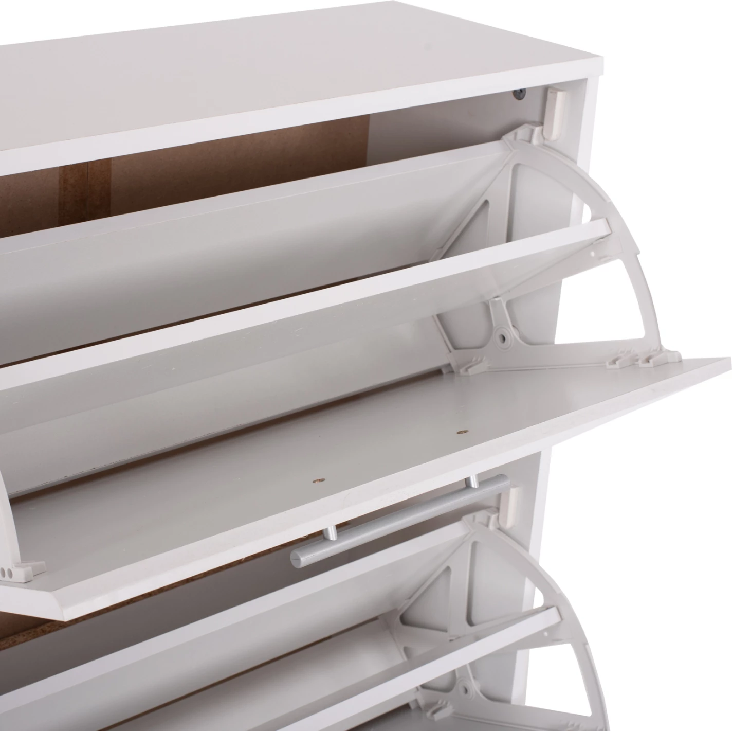 Omara za čevlje FH2221.05 3 nivoji melamin v beli barvi 62Χ24Χ110Hcm