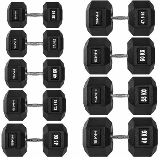 Hex utež HMS HEX PRO 2 kg za moške in ženske