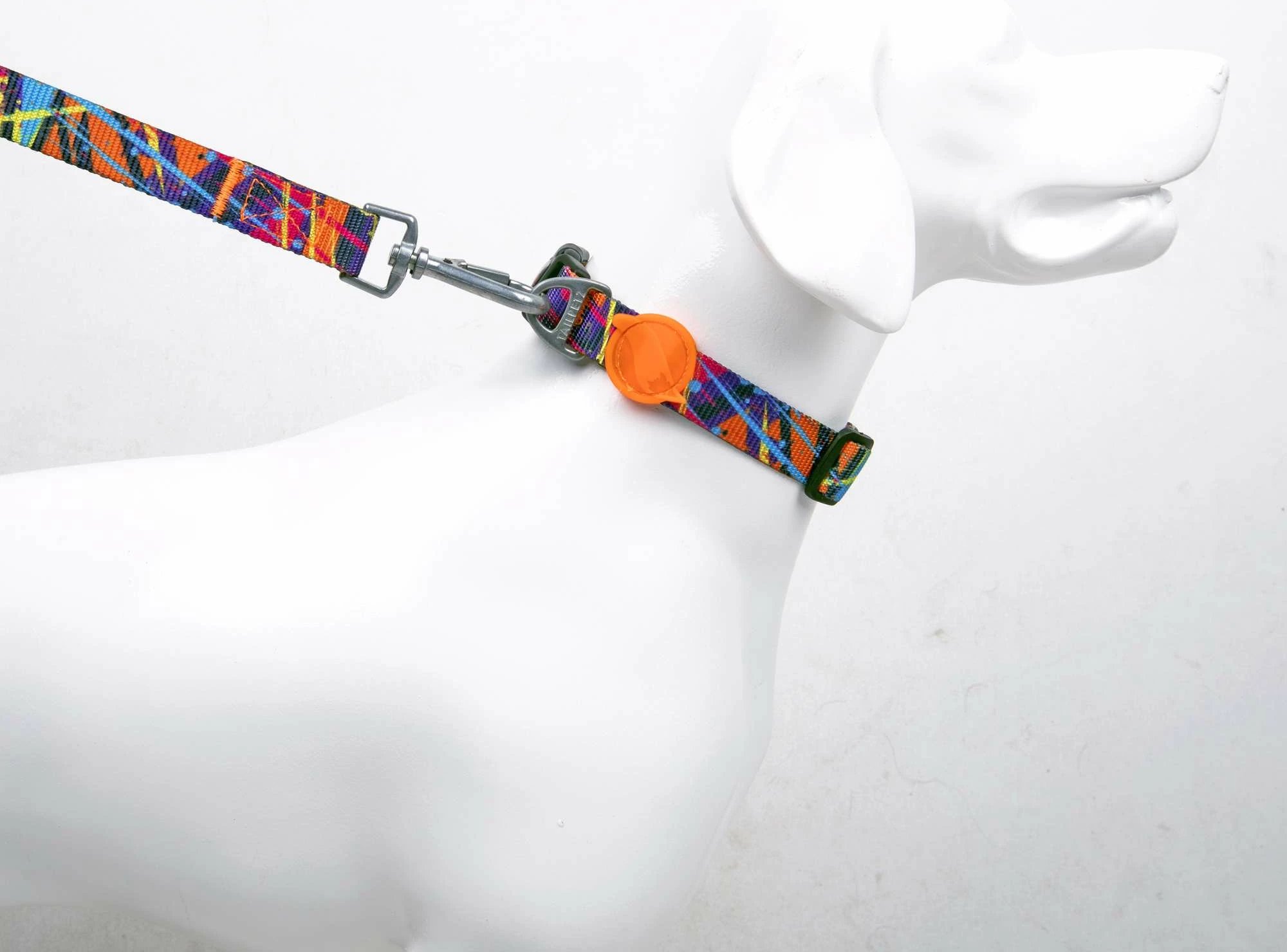 Ovratnica za psa, večbarvna Paws & Whiskers Splash