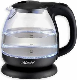 Električni čajnik, 1 L, 1100 W, črn Maestro MR-055