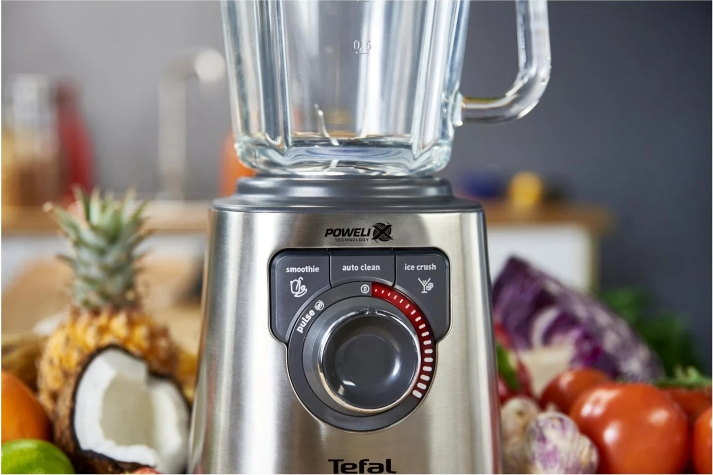 Blender Perfect Mix+ BL811D38, 1,5 L, 1200 W, srebrn (Tefal)
