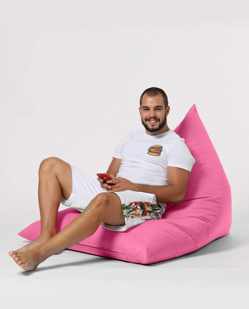 Vrtni puf, rožnat, Pyramid Big Bed, Atelier del Sofa