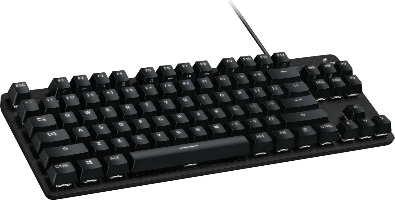 Mehanska tipkovnica brez številske tipkovnice Logitech G413 TKL SE, bela LED, črna