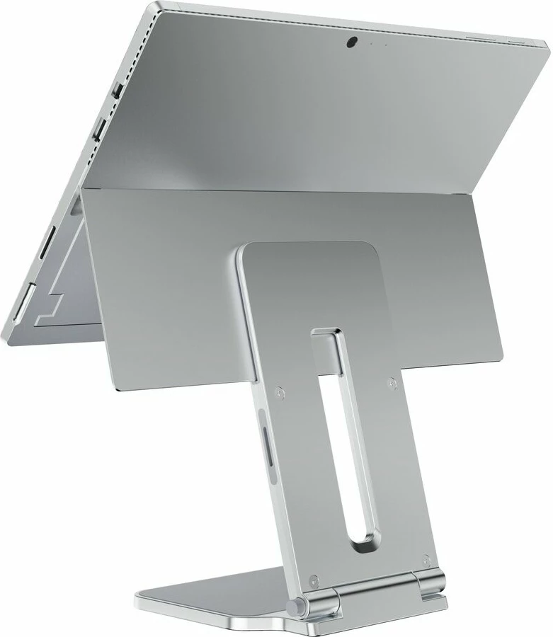 Multimedijski stojalo za Surface Pro/Go, Kensington, aluminij, platina
